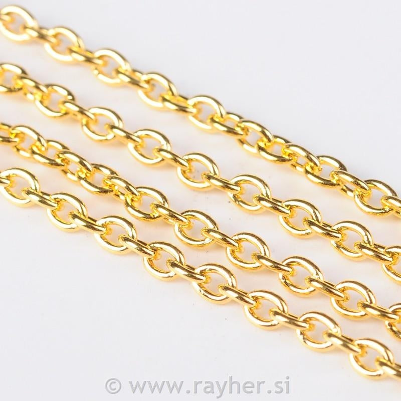 VERIŽICA ANCHOR 6X4+9X5MM ZLATA 60CM
