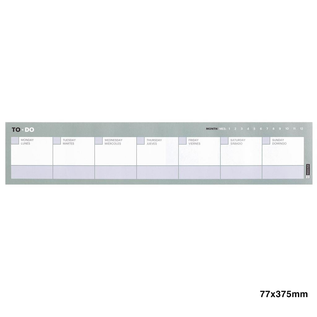 Tedenski horizontalni planer 77x375mm