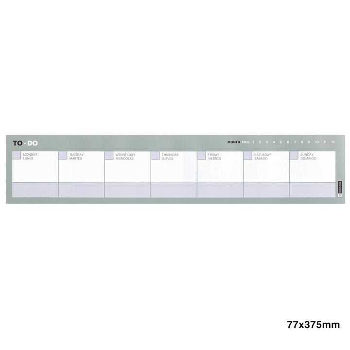 Tedenski horizontalni planer 77x375mm