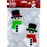 Nalepke Gel Xmas 15x17cm sort.motivi