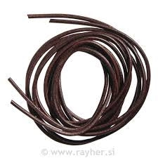 USNJENA VRVICA 3MM O 68CM temno rjava