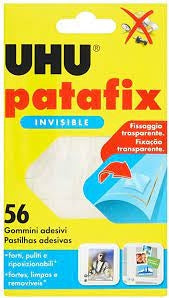 Lepilne blazinice obojestran. Uhu Patafix transparetne 1/56