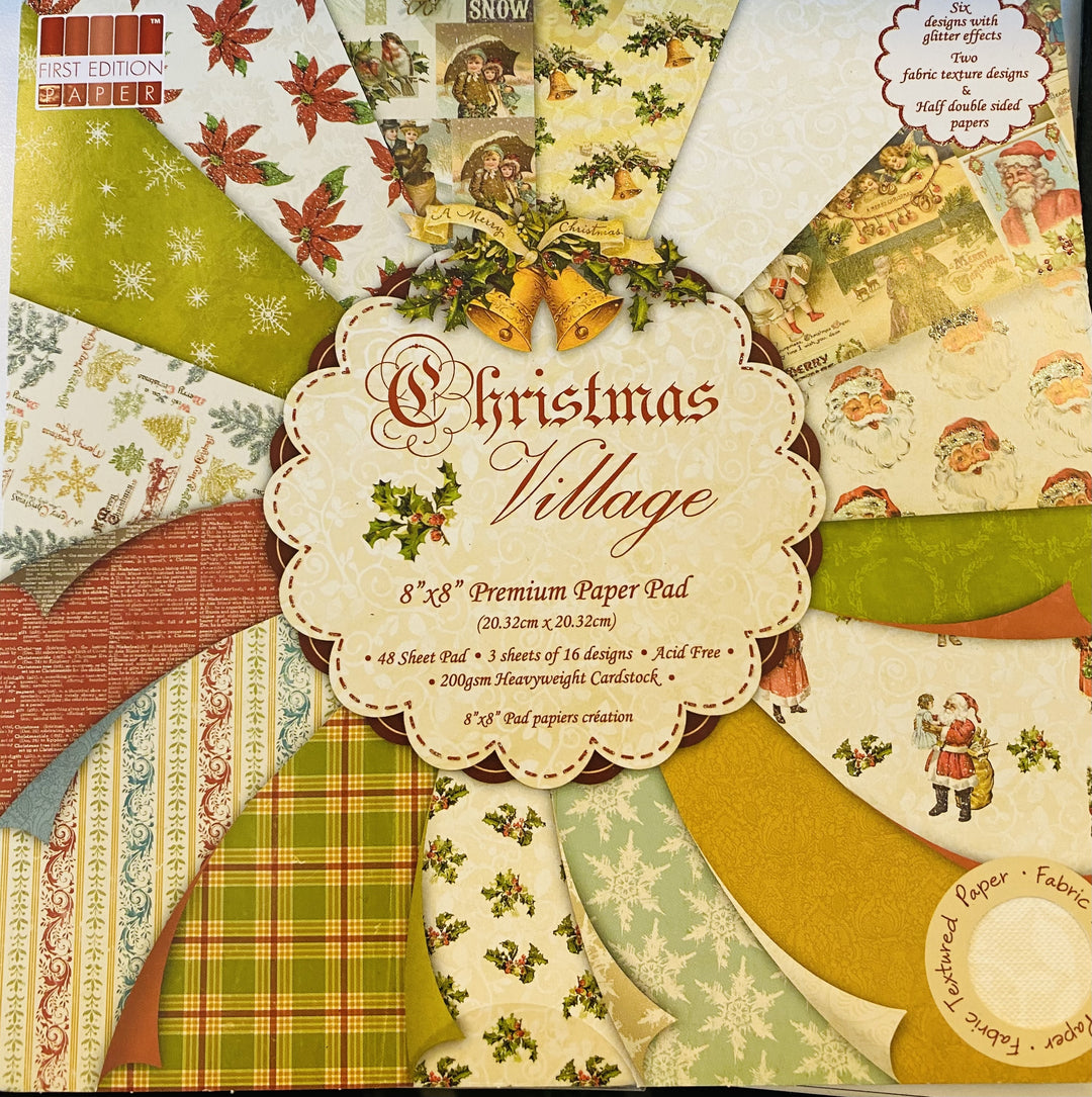 SCRAPBOOK BLOK CHRISTMAS VILLAGE