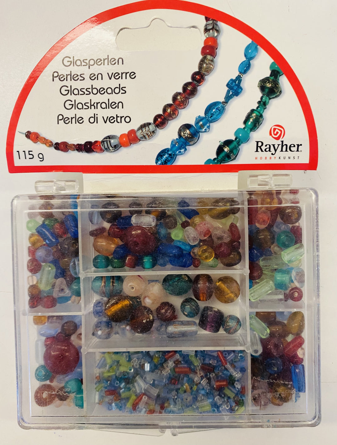 PERLE STEKLENE 115G MEŠANE V ŠKATLI