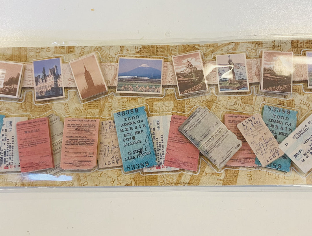 SCRAPBOOK 3D BORDURE, POTOVANJE 30CM