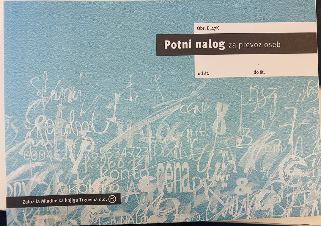 Potni nalog TIS-E-47K za prevoz oseb A5