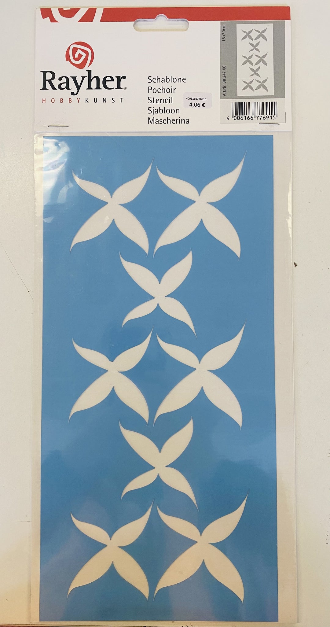 ŠABLONA 15X30CM BLOSSOMS