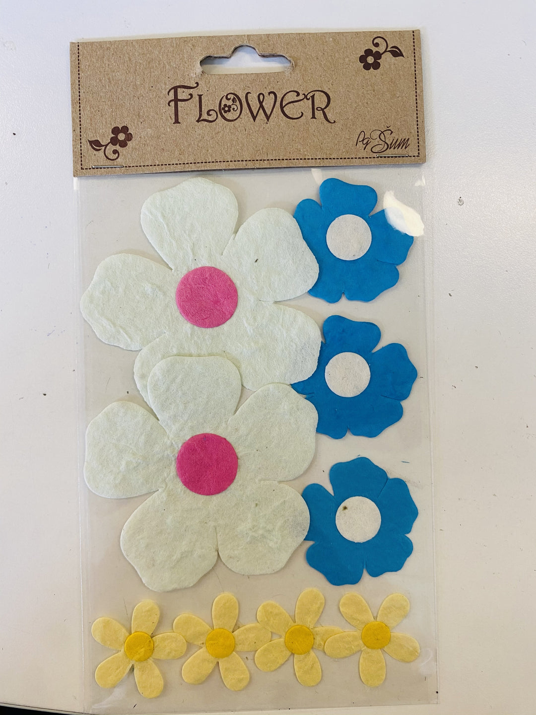 IZDELKI IZ PAPIRJA FLOWER 12KOS SORT. MOTIV