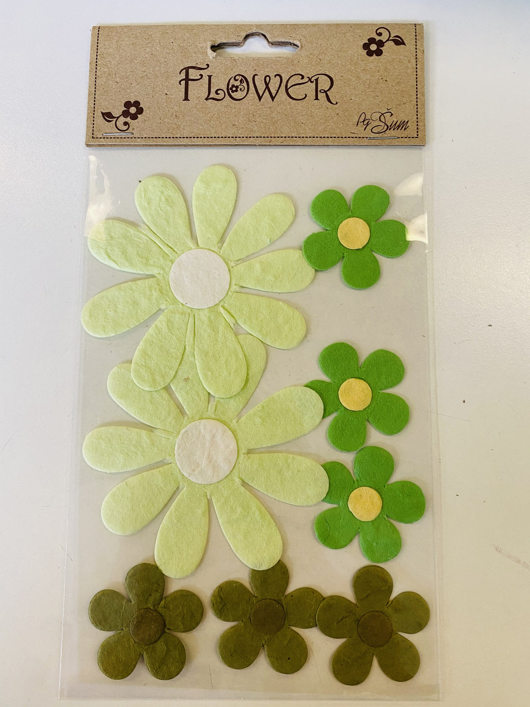 IZDELKI IZ PAPIRJA FLOWER 12KOS SORT. MOTIV