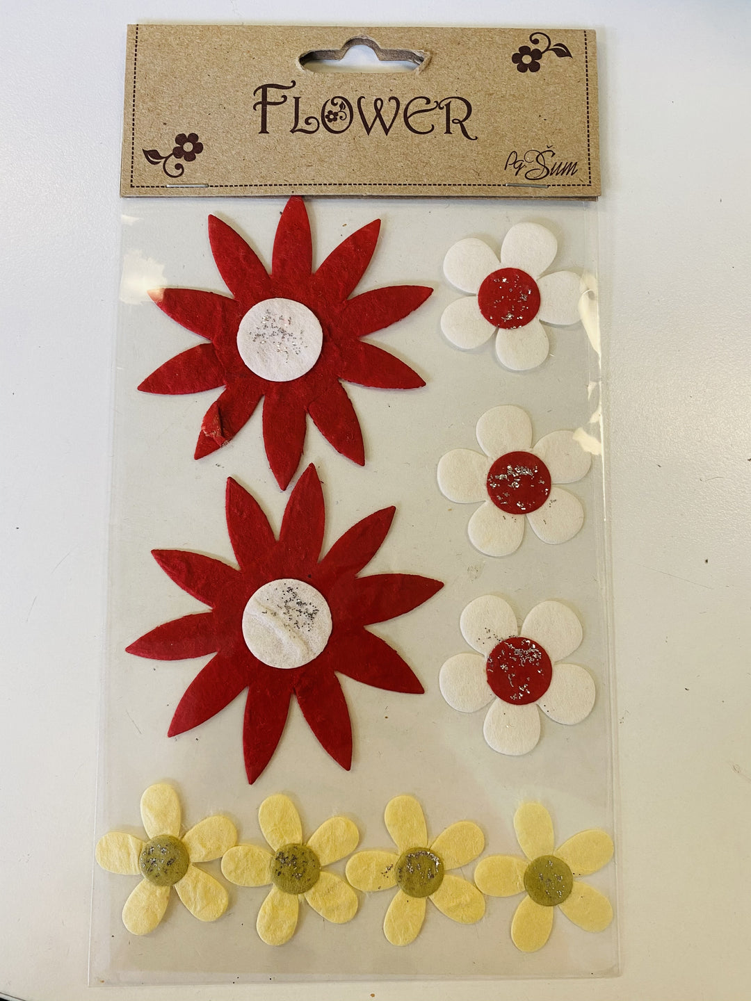 IZDELKI IZ PAPIRJA FLOWER 12KOS SORT. MOTIV