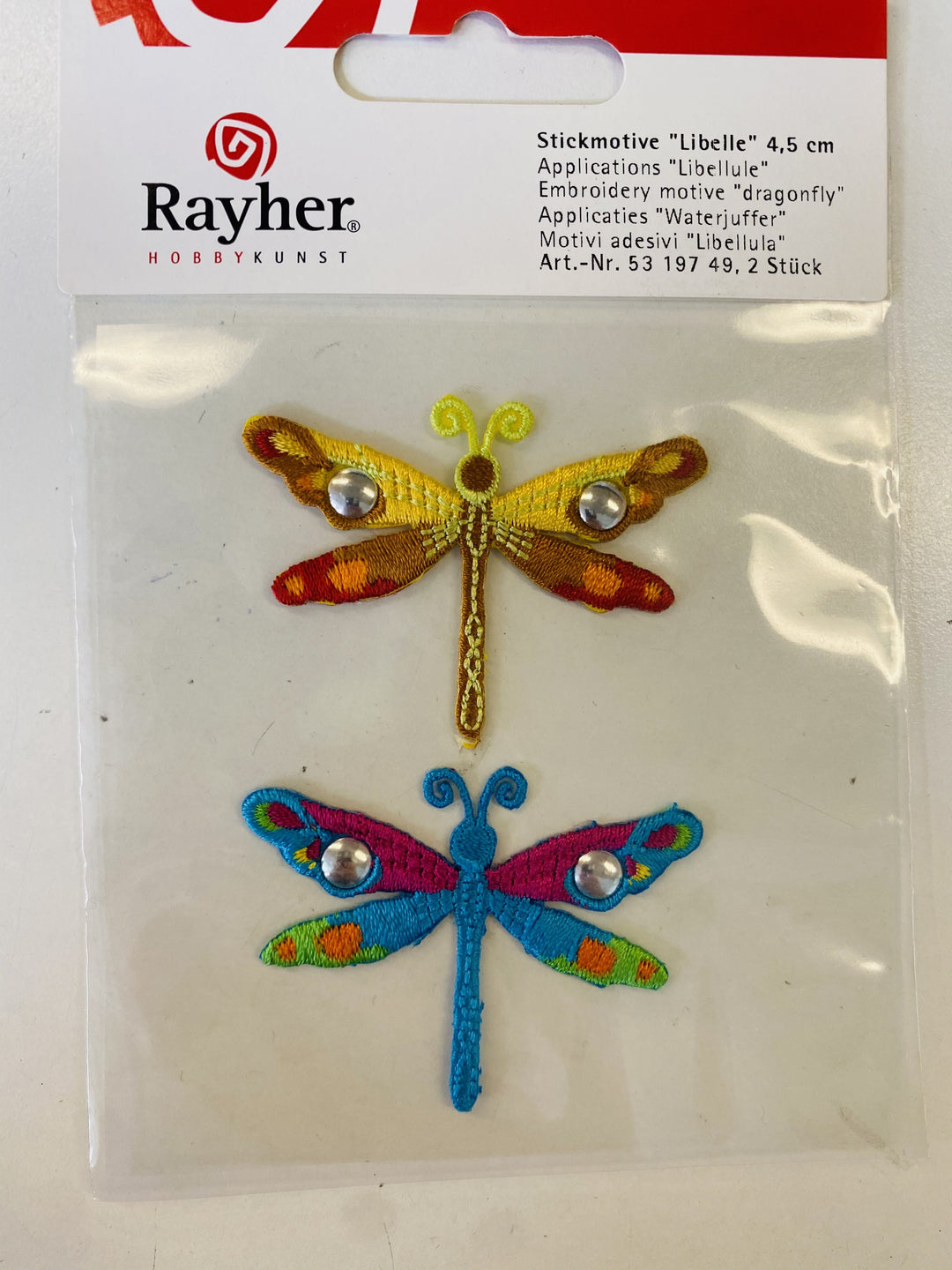 VEZENINE METULJI "DRAGONFLY" 4,5CM 2KOS