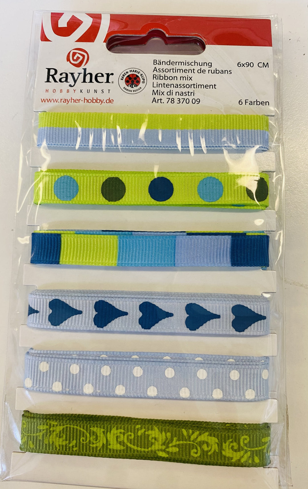 TRAKOVI SET, MODRO/ZELENI 6X90CM