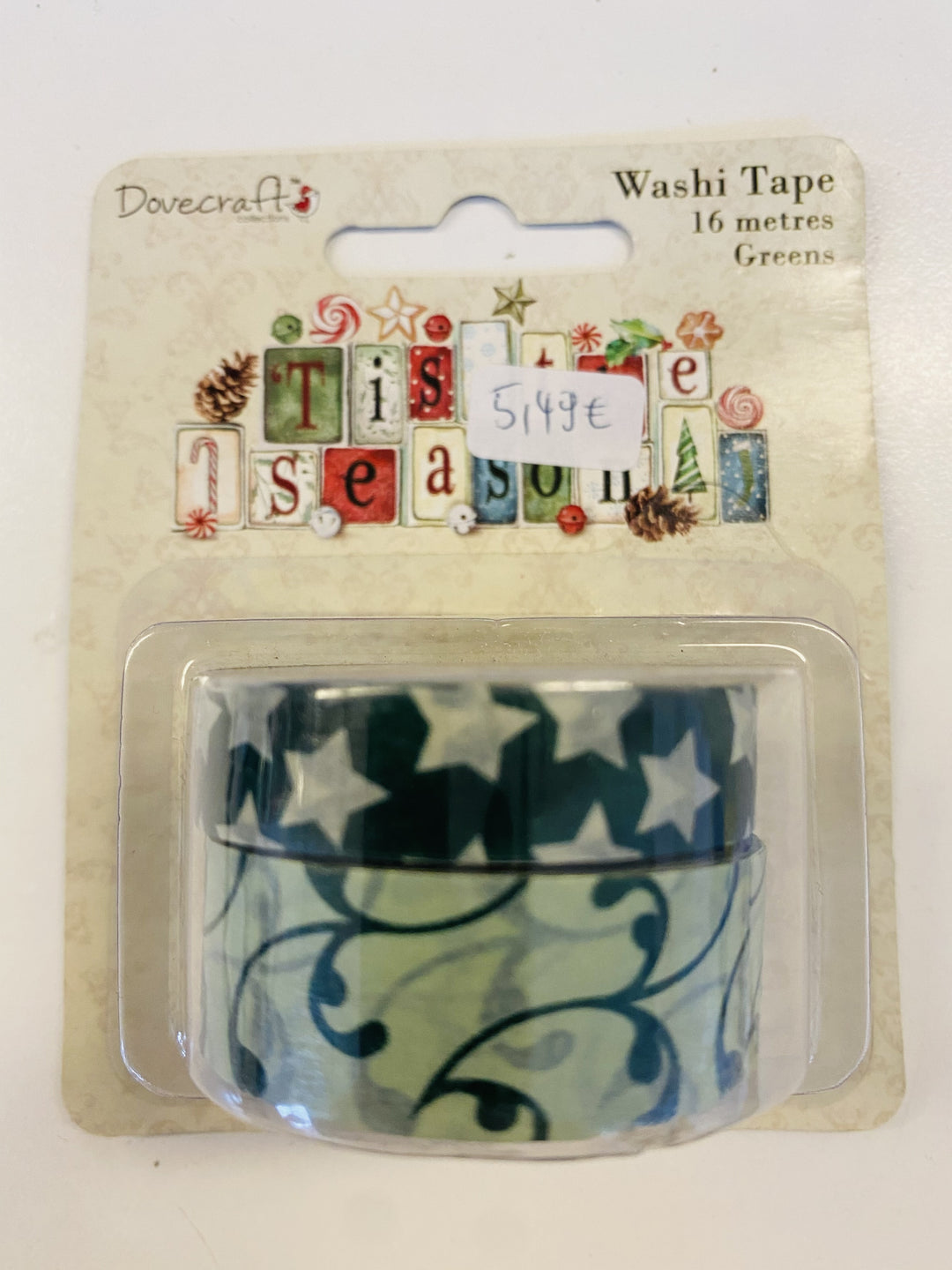 TRAK LEPILNI WASHI ZELEN 2/1 8M