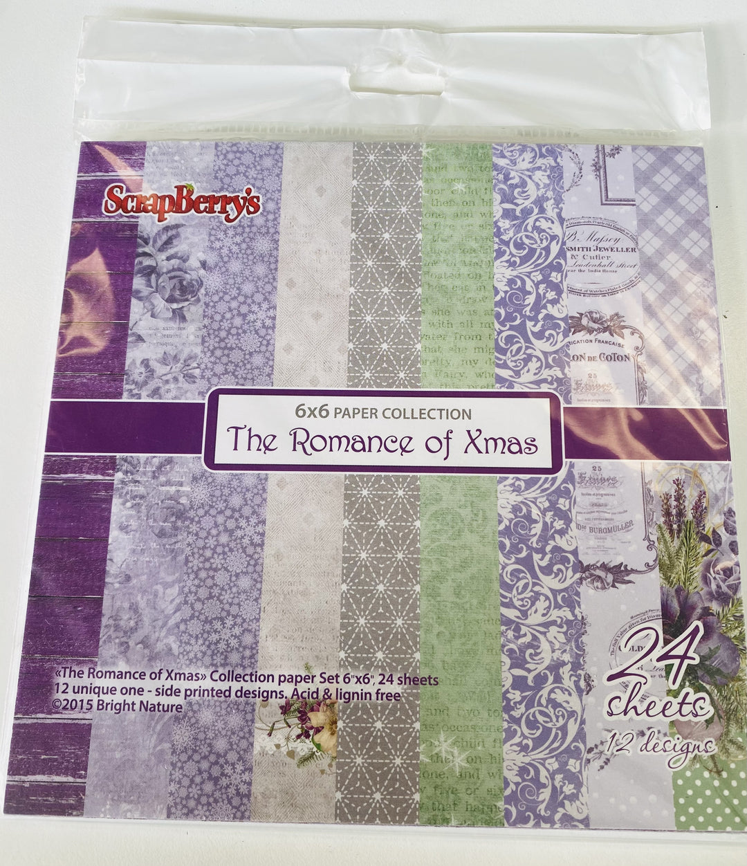SCRAPBOOK 15X15 SET 24/1 THE ROMANCE OF CHRISTMAS