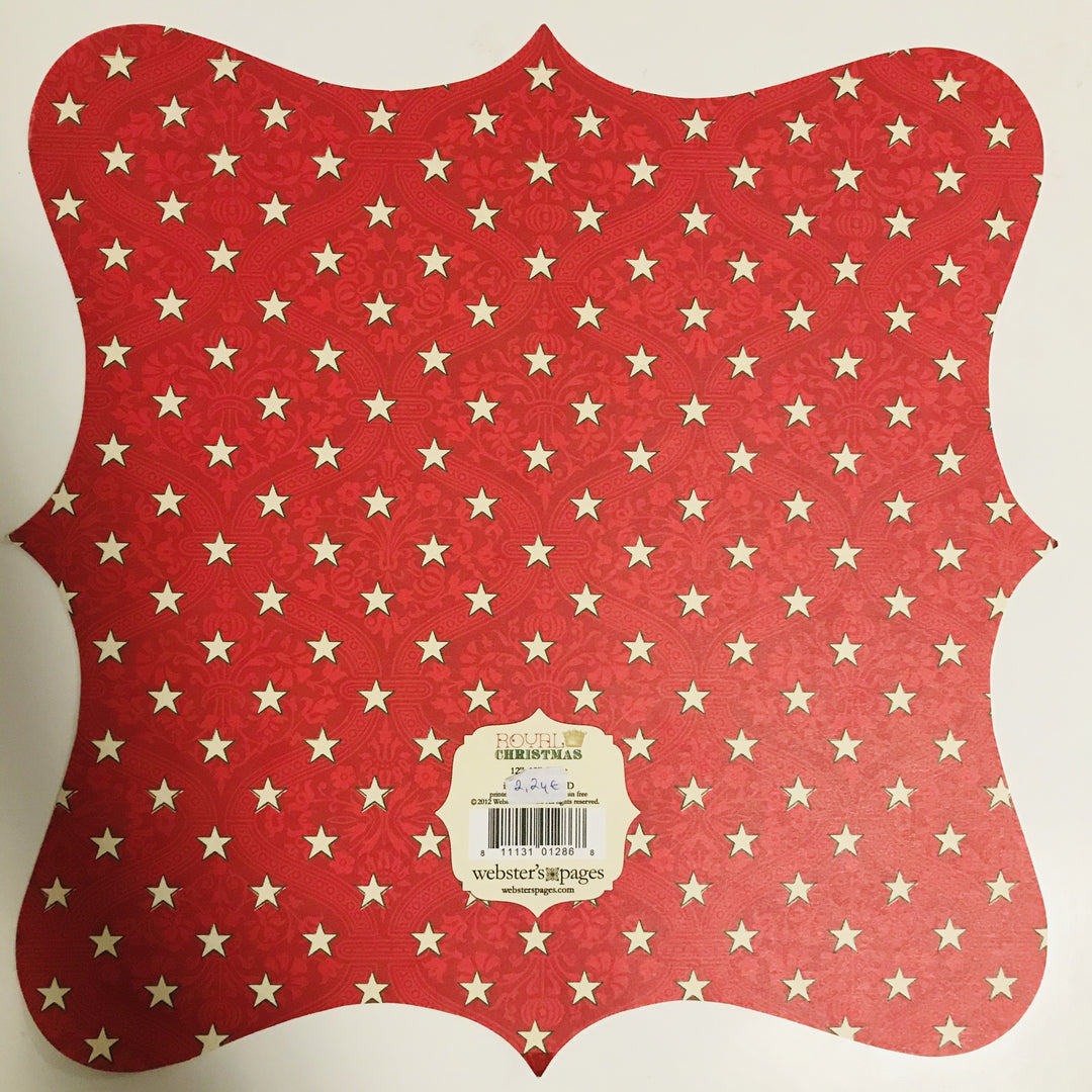 Scrapbook papir Kraljevi božič 30,5 x 30,5 cm