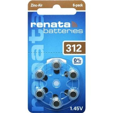 Baterija ZA312 1,45V Renata 1/6