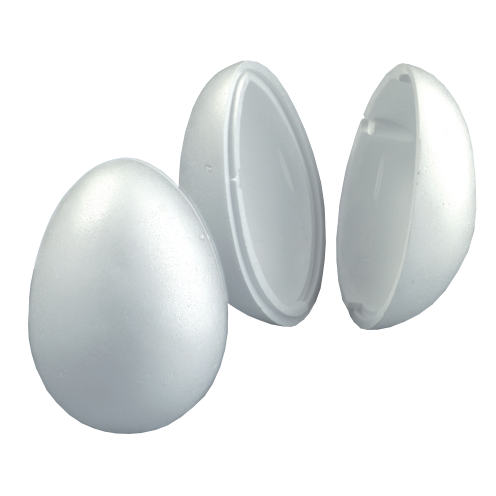 Jajce iz stiropora 160x103mm dvodelno