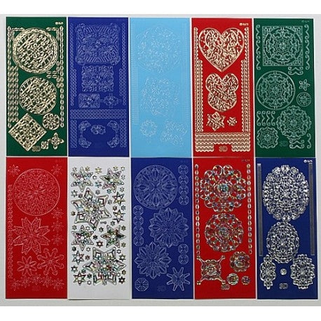 NALEPKE 3D ORNAMENTNE TEMNE BARVE