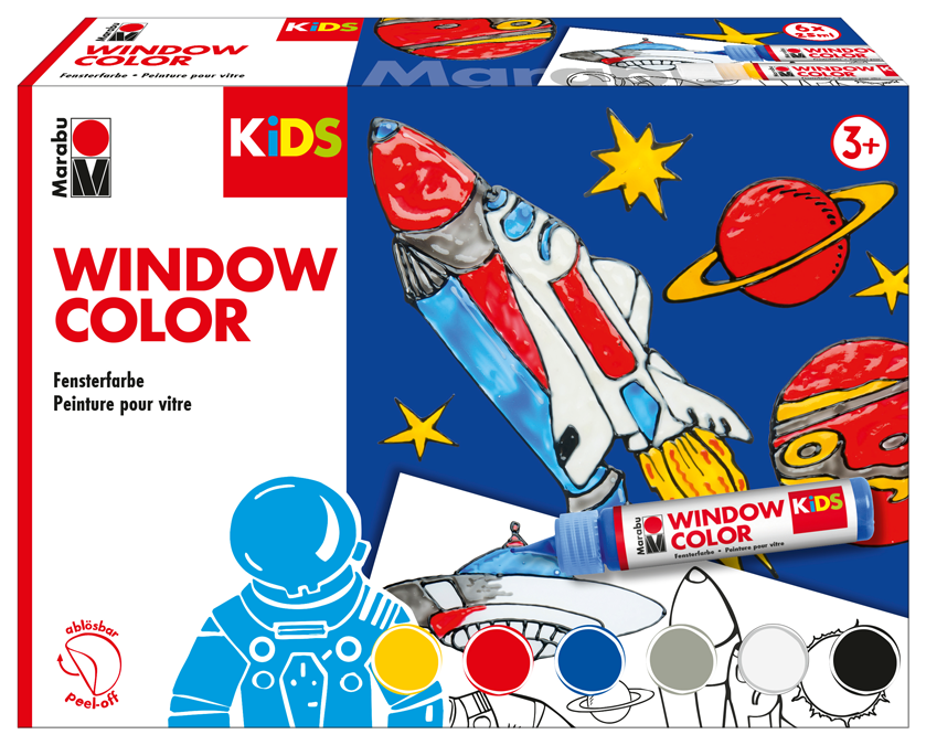 Komplet barv za okno Vesolje 6x25ml