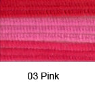Kosmate žičke 50cmx6mm, pink 9/1