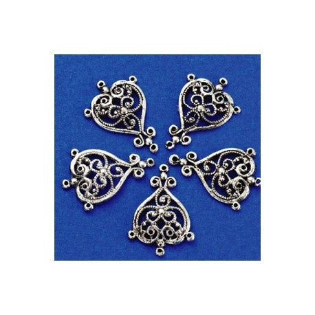 OBESKI METALNI ZA NAKIT SET 5