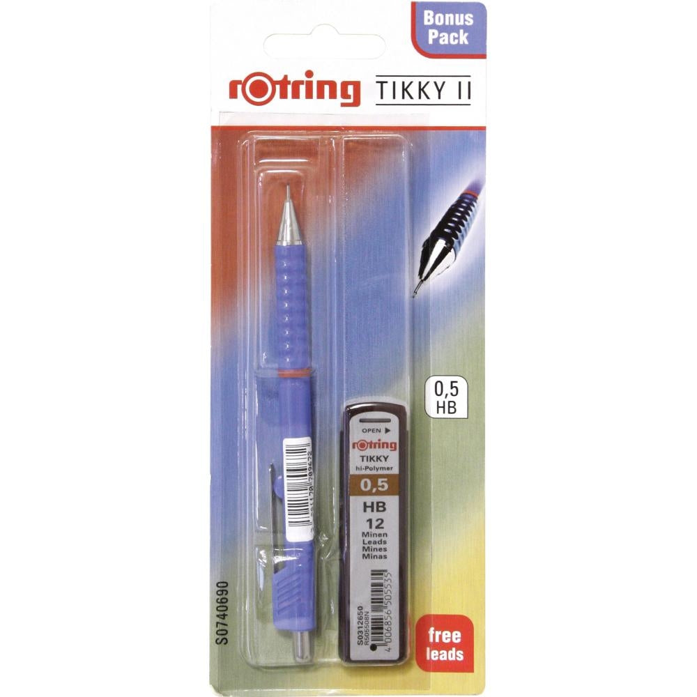 Tehnični svinč. Rotring Tikky + mine 0,5 ČRN