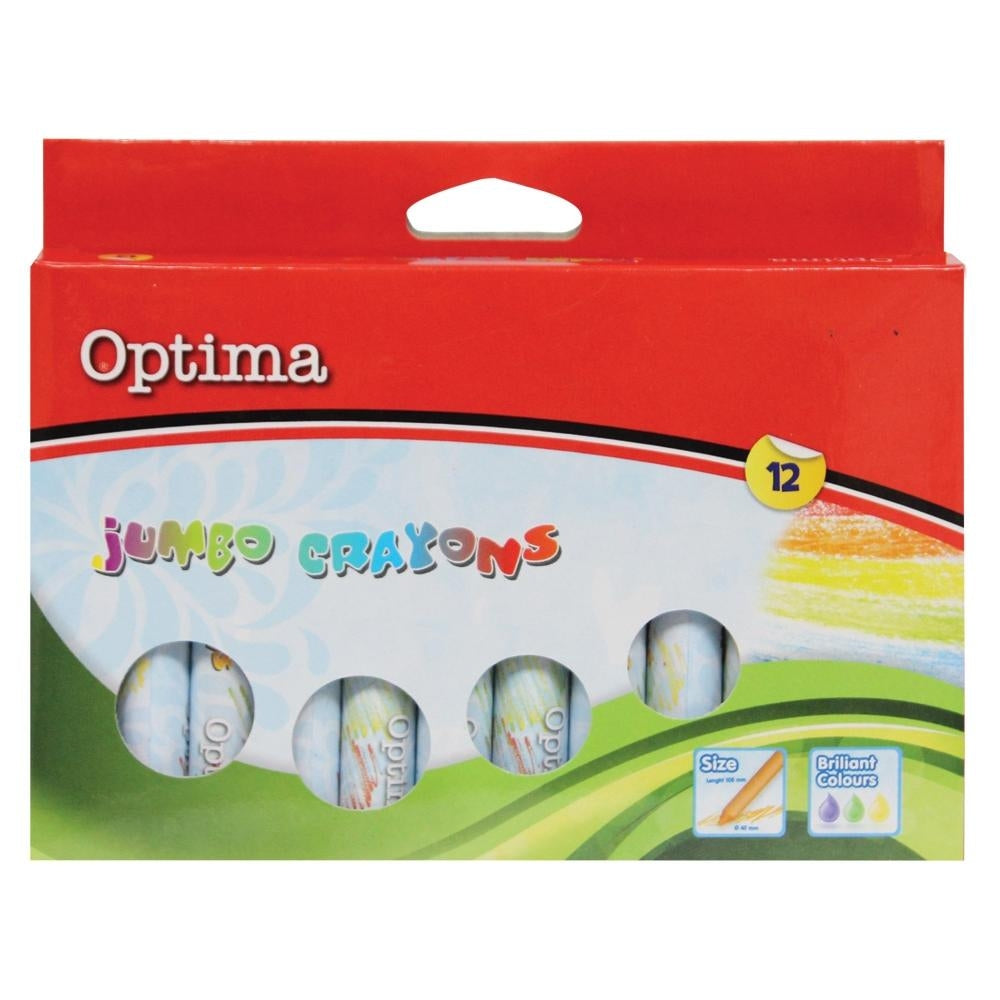 Barvice voščenke Optima Jumbo 12/1