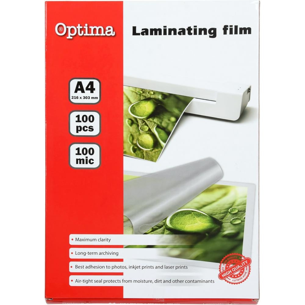 Folija za plastificiranje Optima A4 100my 100/1
