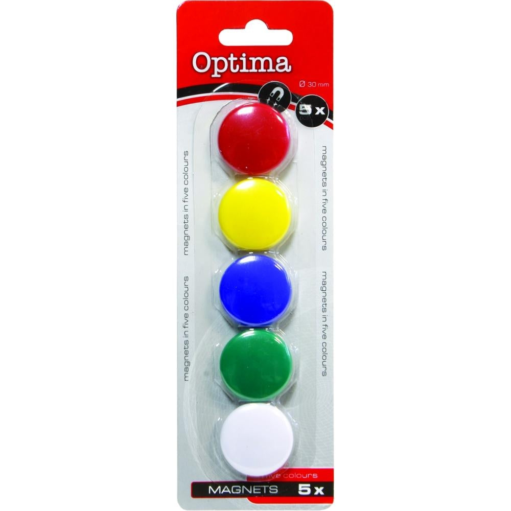 Magneti Optima 30mm 5/1 sort.barve
