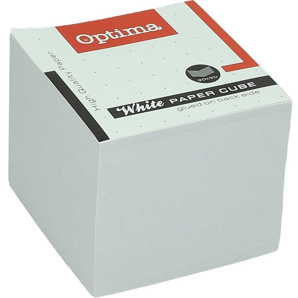 Kocka pap. bela lepljena 9x9cm, 850L