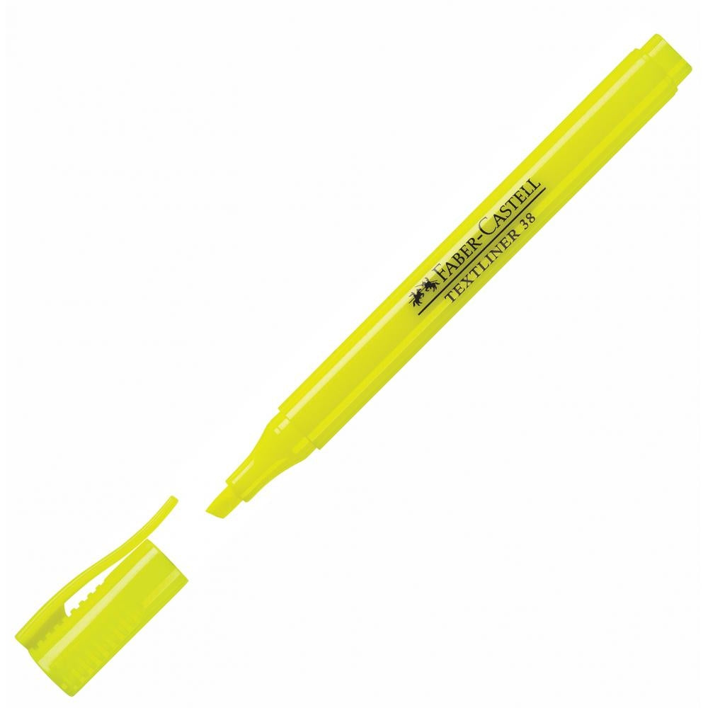 Marker Fluo Faber-Castell slim 38 sort.