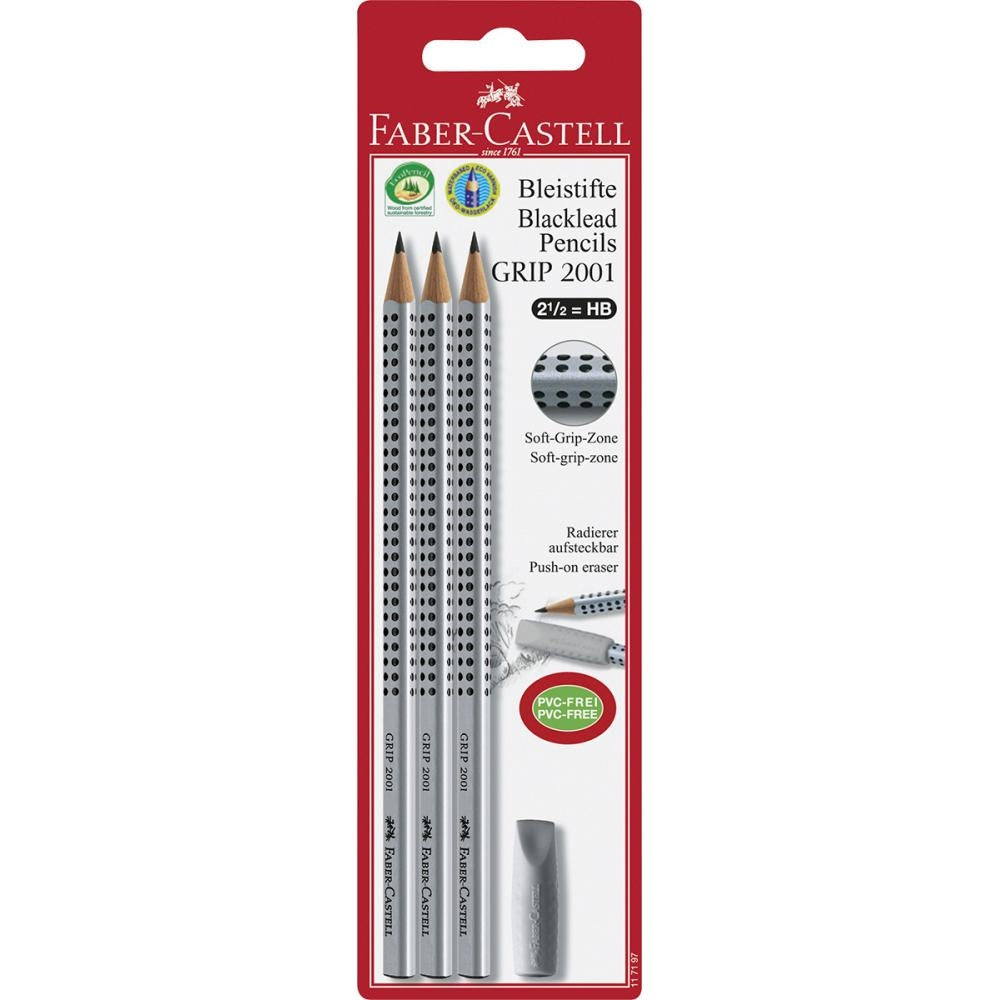 Svinčnik grafični FaberCastell grip 3/1 + rad.pokrov