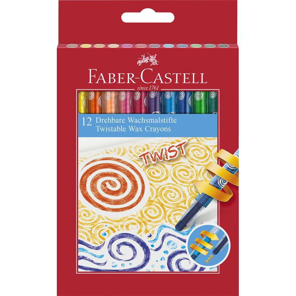 Voščene barvice FaberCastell Twist 12/1