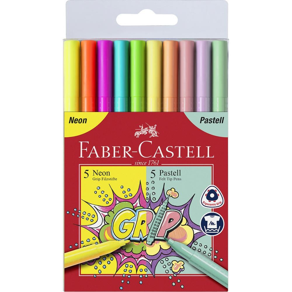Flomastri FC grip Neon/pastel 10/1