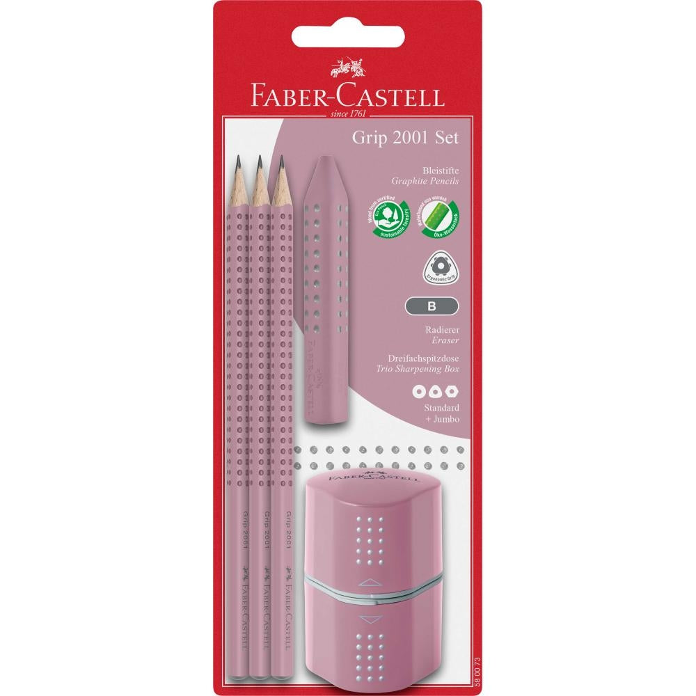Svinčnik grafični FaberCastell grip set rose