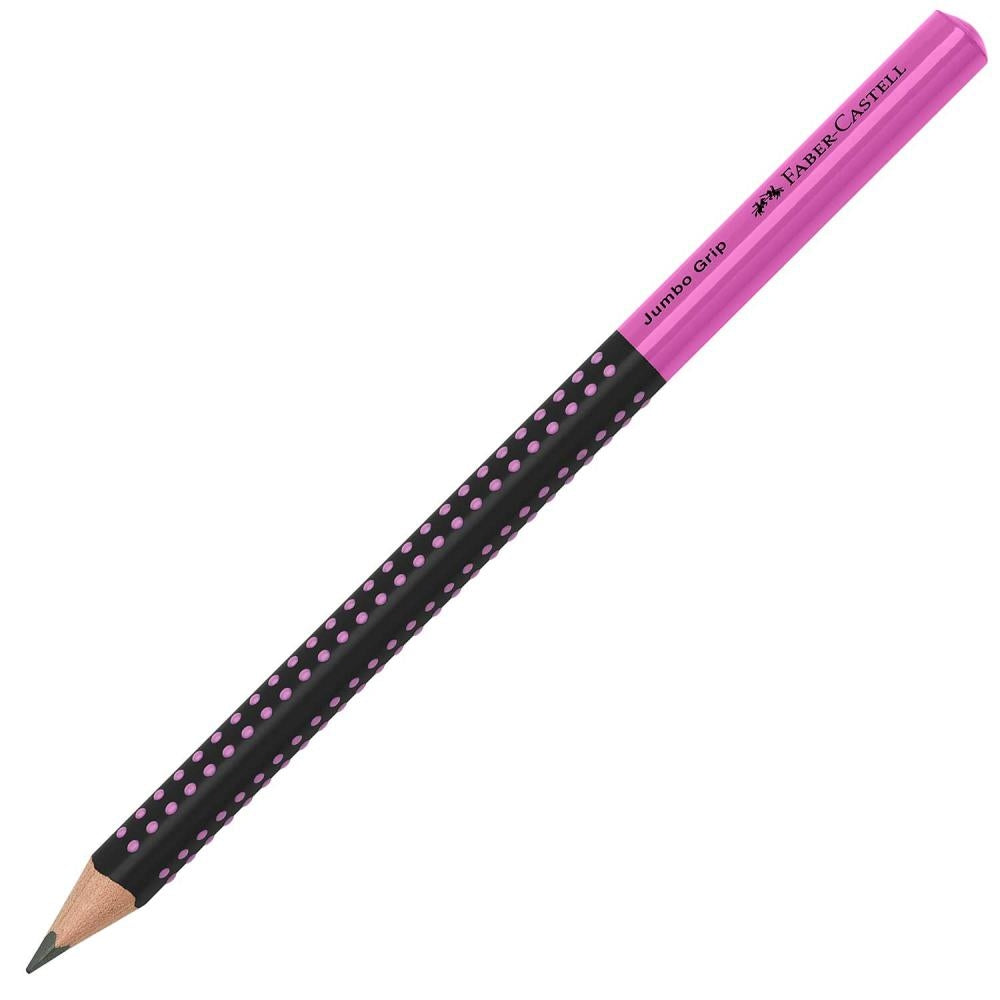 Grafični svinčnik FaberCastell Jumbo Grip Črno/roza