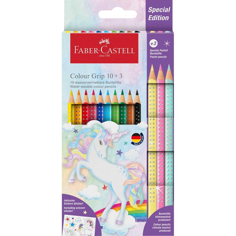 Barvice FaberCastell Grip Unicorn 10+3