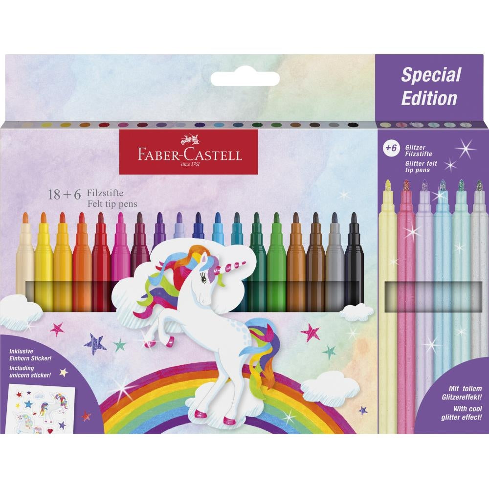 Flomastri FaberCastell Unicorn 18+6