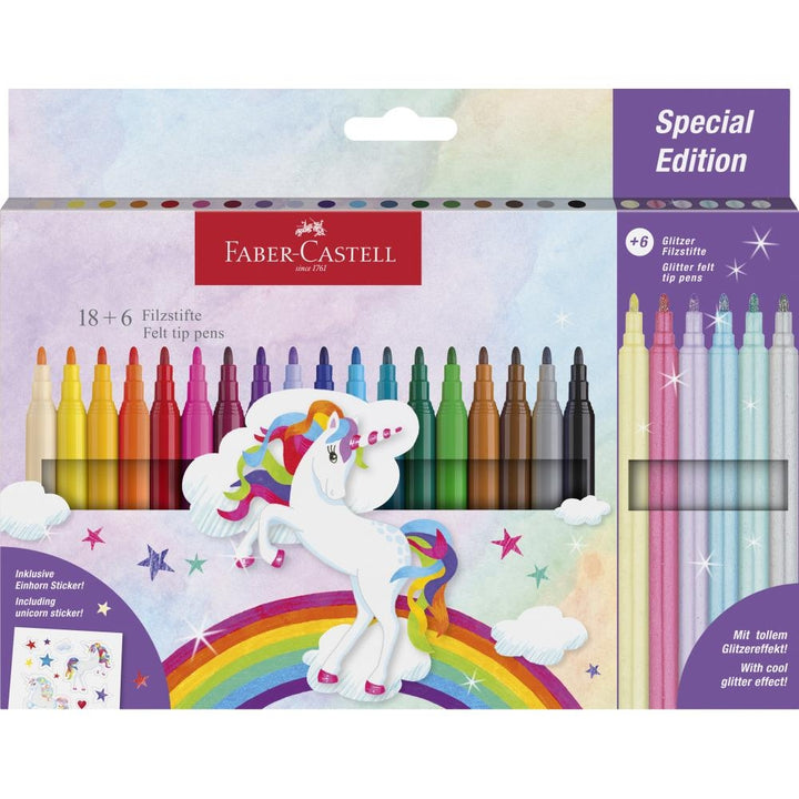 Flomastri FaberCastell Unicorn 18+6