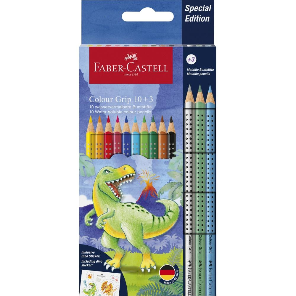 Barvice FaberCastell Grip Dino 10+3