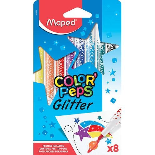 Flomastri Maped Glitter 8/1