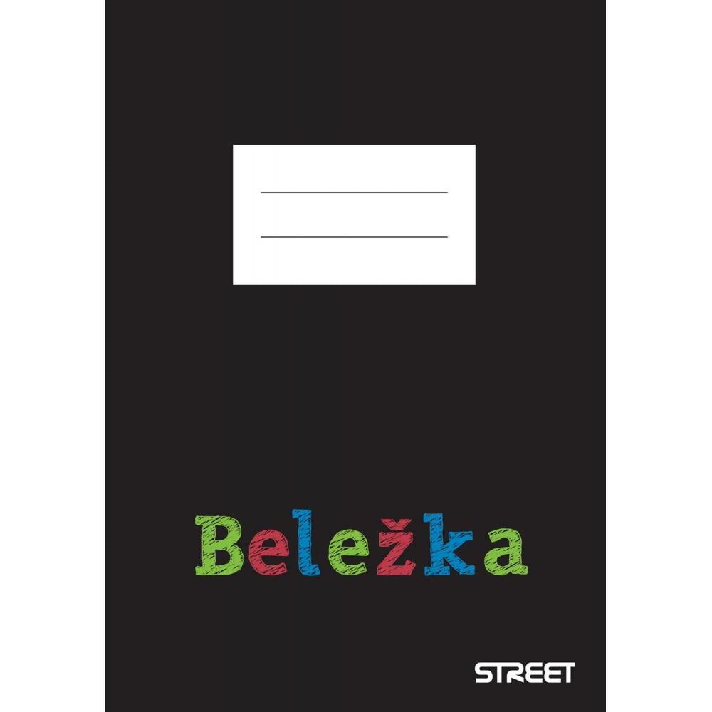 Beležka Street Black edition A6 črte