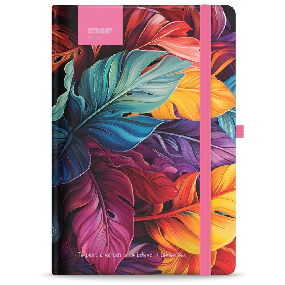 Notes z elastiko Flowers Petal A5 96l