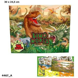Pobarvanka + nalepke Fun Dino World 4467