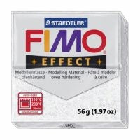 MODELIRNA MASA FIMO EFFECT 56G 052 BELA Z BLEŠČICAMI