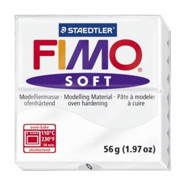 MODELIRNA MASA FIMO SOFT 56G BELA 0