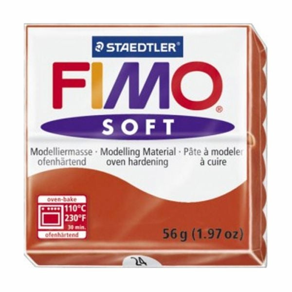 MODELIRNA MASA FIMO SOFT 56G 24 RDEČA
