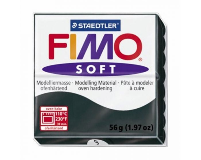 MODELIRNA MASA FIMO SOFT 56G ČRNA 9