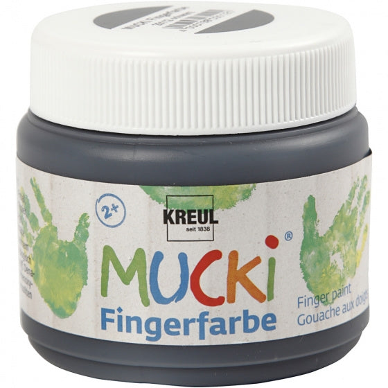 Prstna barva Mucki, črna 150ml