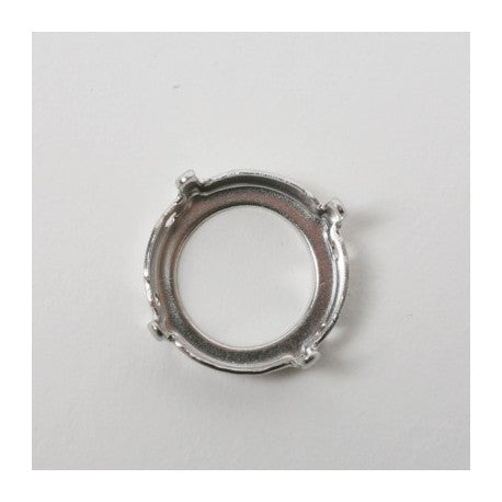 Nastavek z luknjicami za Swarovski Rivoli kristale 14mm, 1 kos